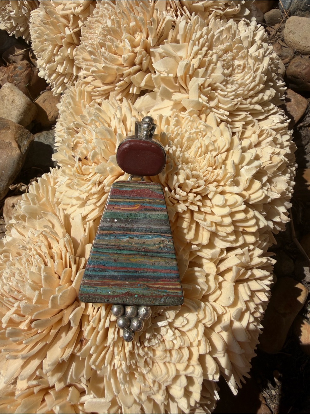 Gale Self Layered Multicolor Pendant